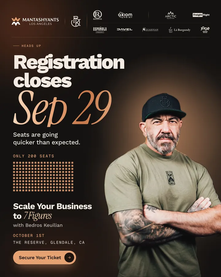 Countdown ad: registration closes September 29